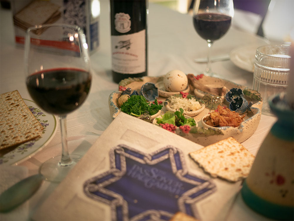 Passover Flower Seder Plate - Handmade in Israel