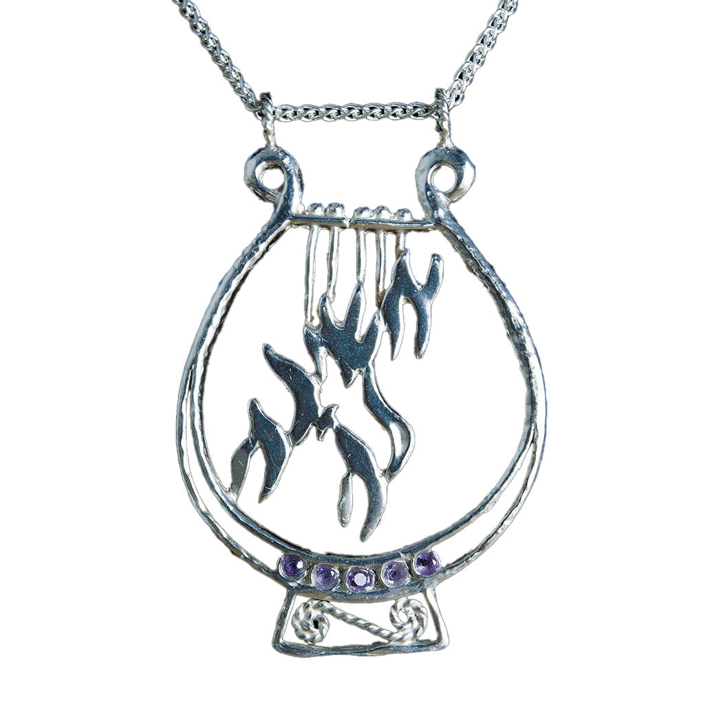King David&#39;s Harp Necklace