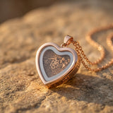 Temple Mount Soil Heart Locket