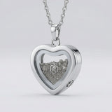 Temple Mount Soil Heart Locket