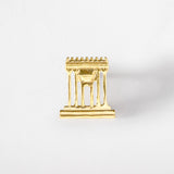 Gold Temple Lapel Pin