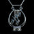 King David's Harp Sterling Silver Necklace