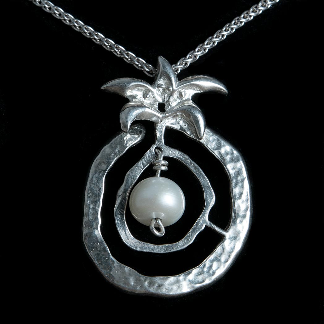 Pomegranate of Abundance Sterling Silver Necklace
