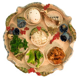 Passover Flower Seder Plate - Handmade in Israel