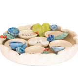 Passover Flower Seder Plate - Handmade in Israel